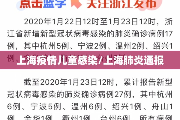 上海疫情儿童感染/上海肺炎通报