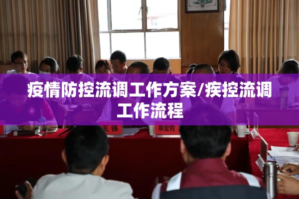 疫情防控流调工作方案/疾控流调工作流程