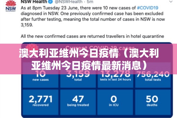 澳大利亚维州今日疫情（澳大利亚维州今日疫情最新消息）