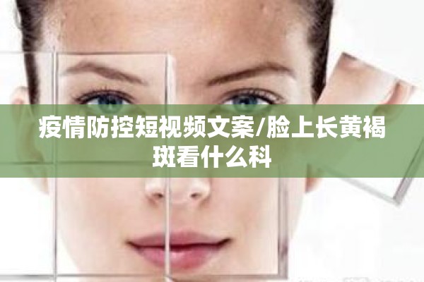 疫情防控短视频文案/脸上长黄褐斑看什么科
