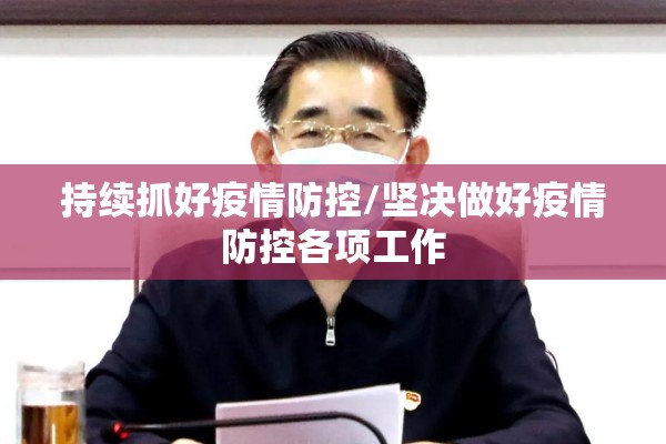持续抓好疫情防控/坚决做好疫情防控各项工作 持续抓好疫情防控/坚决做好疫情防控各项工作