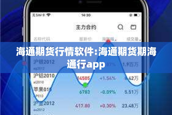 海通期货行情软件:海通期货期海通行app 海通期货行情软件:海通期货期海通行app