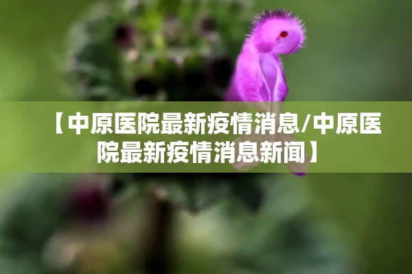 【中原医院最新疫情消息/中原医院最新疫情消息新闻】 【中原医院最新疫情消息/中原医院最新疫情消息新闻】