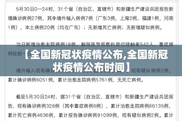 【全国新冠状疫情公布,全国新冠状疫情公布时间】