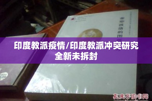 印度教派疫情/印度教派冲突研究全新未拆封