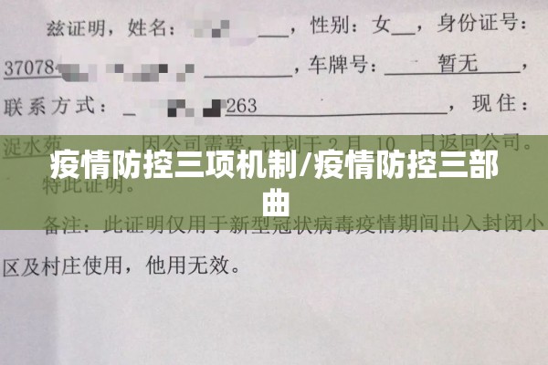 疫情防控三项机制/疫情防控三部曲
