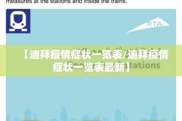 【迪拜疫情症状一览表/迪拜疫情症状一览表最新】